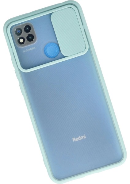 Xiaomi Redmi 9c Kılıf Palm Buzlu Kamera Sürgülü Silikon - Turkuaz fiyatları