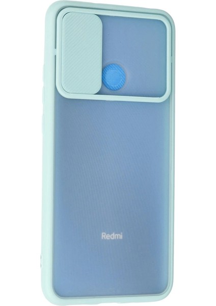 Xiaomi Redmi 9c Kılıf Palm Buzlu Kamera Sürgülü Silikon - Turkuaz modelleri