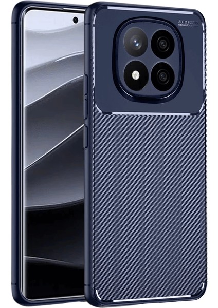 Xiaomi Redmi Note 14 Pro 4g Kılıf Auto Focus Karbon Kapak - Lacivert