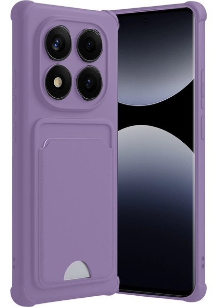 Xiaomi Redmi Note 14 Pro Plus Kelvin Kartvizitli Silikon - Lila