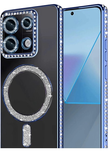 Xiaomi Redmi 13C Joke Simli Magneticsafe Kılıf - Mavi fiyatları