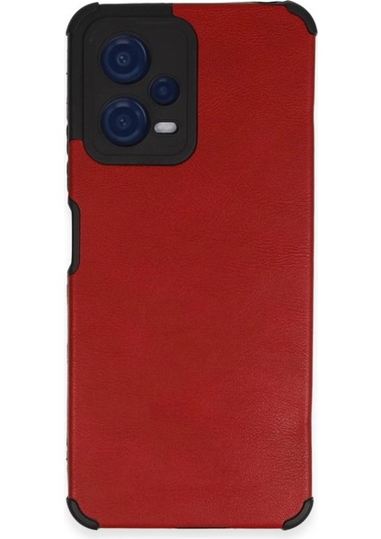 Xiaomi Redmi Note 12 5g Kılıf Loop Deri Silikon - Kırmızı