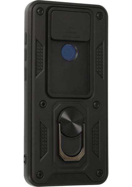 Xiaomi Redmi Note 9 Kılıf Pars Lens Yüzüklü Silikon - Siyah modelleri