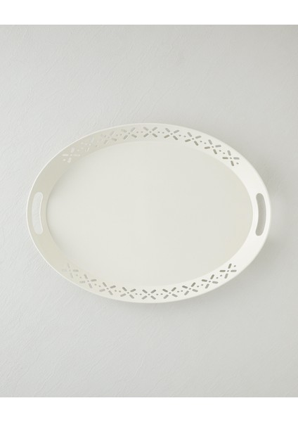 Core Metal Tepsi 52X39 cm Krem fiyatları