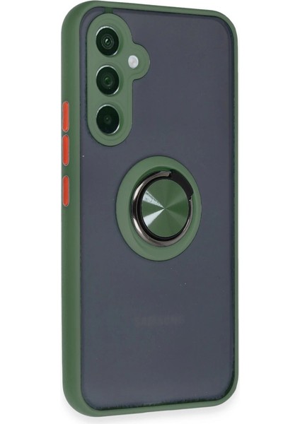 Samsung Galaxy A34 5g Kılıf Montreal Yüzüklü Silikon Kapak - Yeşil fiyatları