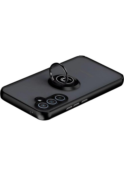 Samsung Galaxy S25 Fe Montreal Yüzüklü Silikon Kapak - Siyah modelleri