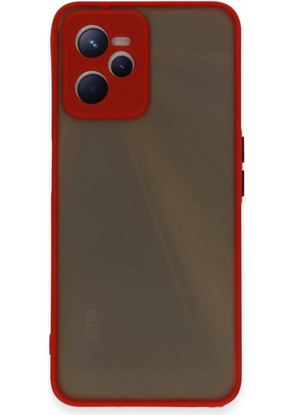 Realme C35 Kılıf Montreal Silikon Kapak - Kırmızı
