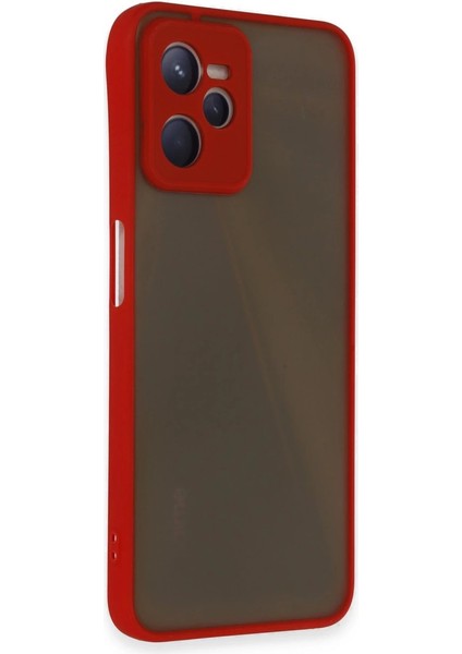 Realme C35 Kılıf Montreal Silikon Kapak - Kırmızı fiyatları