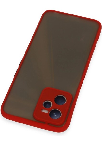 Realme C35 Kılıf Montreal Silikon Kapak - Kırmızı modelleri