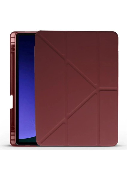 Huawei Honor Pad X9 11.5 Kılıf Kalemlikli Mars Tablet Kılıfı - Mürdüm