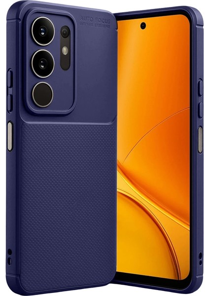 Vivo Y29 4g Auto Focus Karbon Kapak - Lacivert