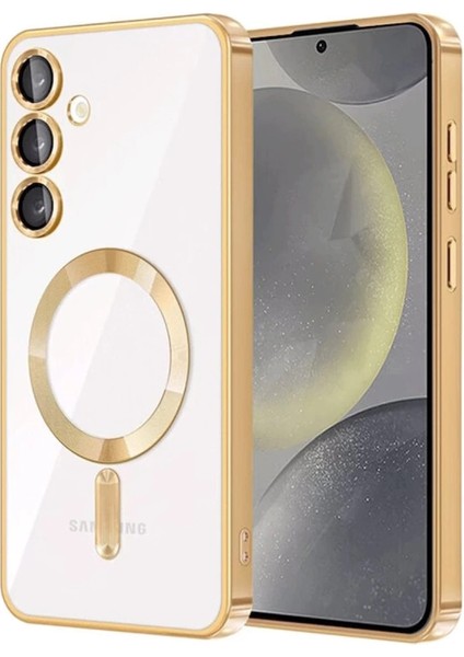 Samsung Galaxy S24 Kılıf Kross Magneticsafe Kapak - Gold