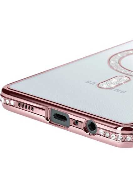 Samsung Galaxy A06 Joke Simli Magneticsafe Kılıf - Pembe modelleri