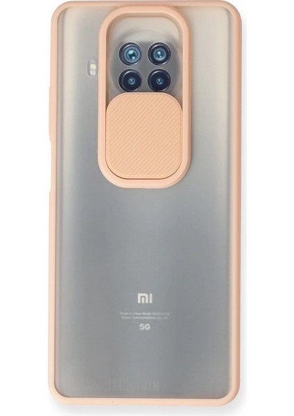 Xiaomi Mi 10T Lite Kılıf Palm Buzlu Kamera Sürgülü Silikon - Pembe