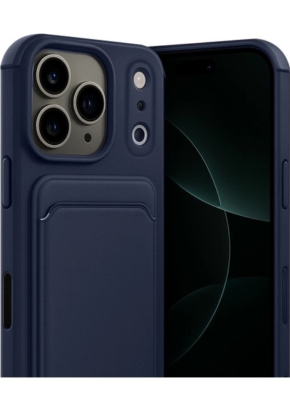 Apple Iphone 17 Pro Kelvin Kartvizitli Silikon - Lacivert fiyatları