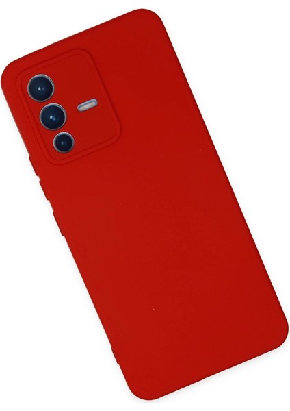 Vivo V23 5g Kılıf Nano Içi Kadife Silikon - Kırmızı fiyatları