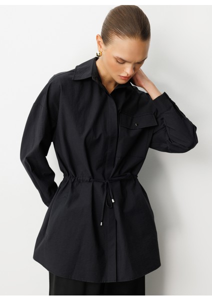 Klasik Yaka Düz Siyah Kadın Tunik M1MZ1030210166 modelleri