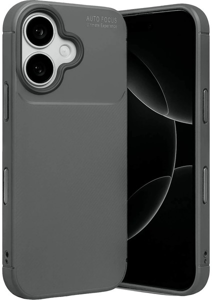 Apple Iphone 17 Auto Focus Karbon Kapak - Gri