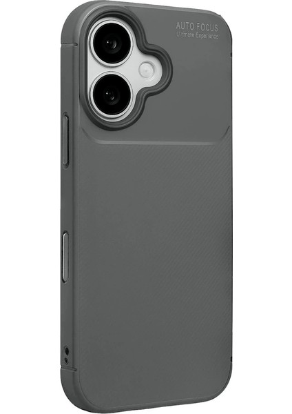 Apple Iphone 17 Auto Focus Karbon Kapak - Gri modelleri