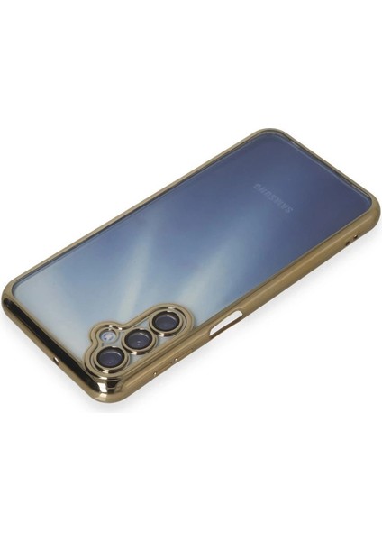 Samsung Galaxy A35 5g Kılıf Razer Lensli Silikon - Gold modelleri