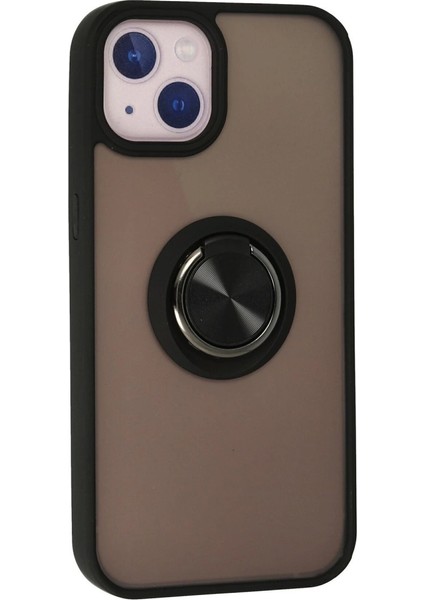 Iphone 15 Kılıf Montreal Yüzüklü Silikon Kapak - Siyah modelleri