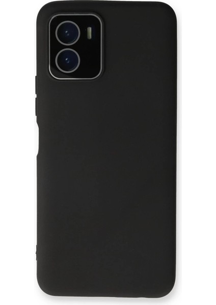 Vivo Y15S Kılıf Lansman Glass Kapak - Siyah