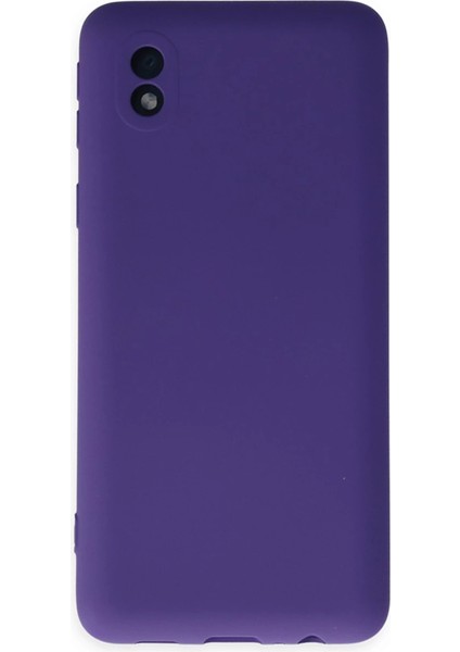 Samsung Galaxy A01 Core Kılıf Nano Içi Kadife Silikon - Mor