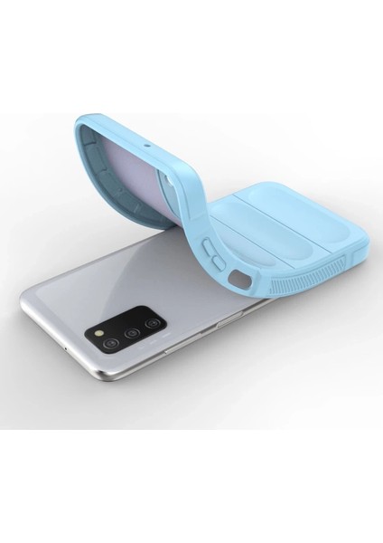 Samsung Galaxy A03S Kılıf Optimum Silikon - Sky Blue fırsatları