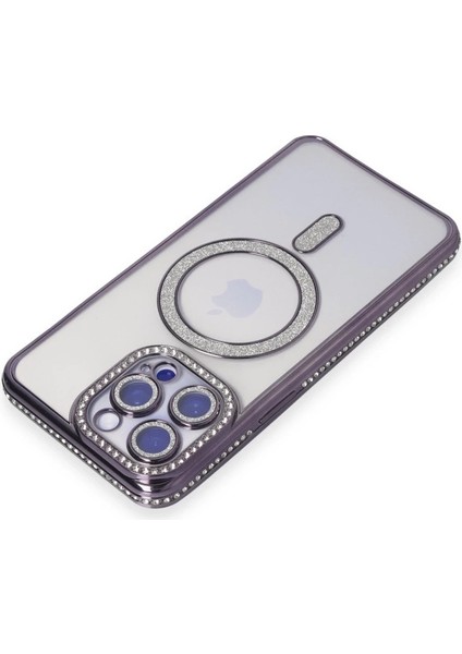 Iphone 14 Pro Kılıf Joke Simli Magneticsafe Kılıf - Derin Mor fiyatları