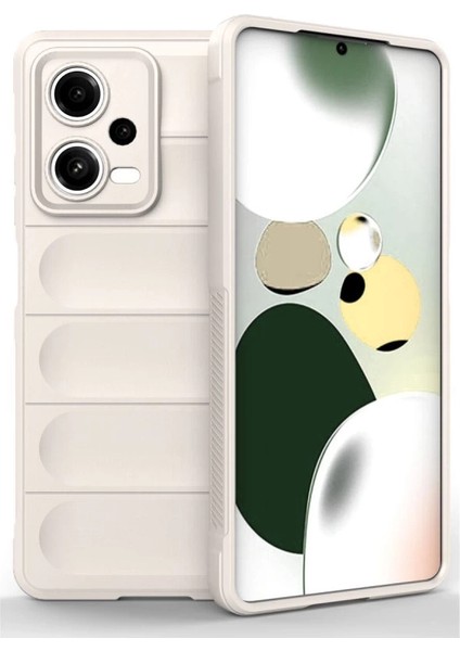 Xiaomi Poco X5 5g Kılıf Optimum Silikon - Krem