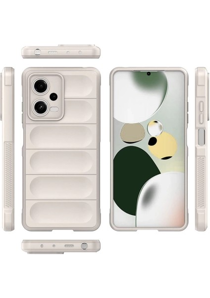 Xiaomi Poco X5 5g Kılıf Optimum Silikon - Krem modelleri