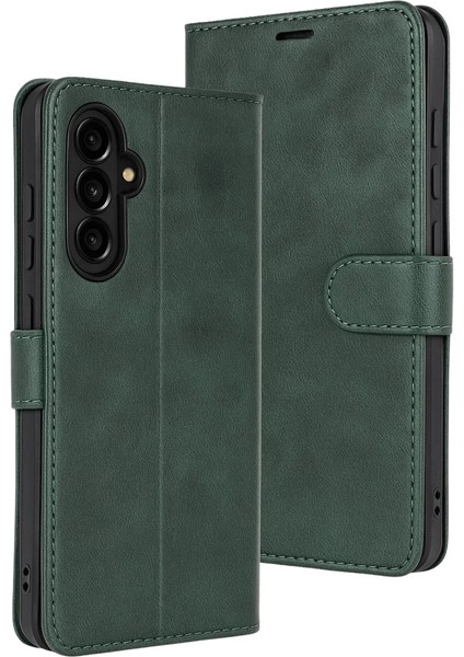 Samsung Galaxy A17 5g Trend S Plus Kapaklı Kılıf - Yeşil