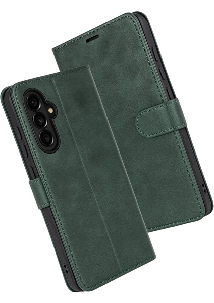 Samsung Galaxy A17 5g Trend S Plus Kapaklı Kılıf - Yeşil modelleri