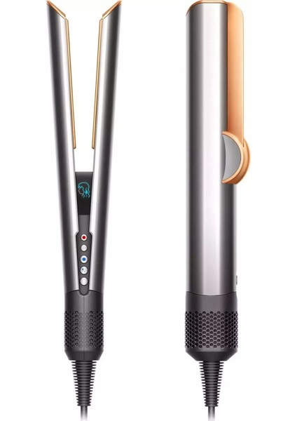 Dyson Airstrait Parlak Nikel ve Parlak Bakır Islak ve Kuru Saç Düzleştirici (Ithalatçı Garantili)