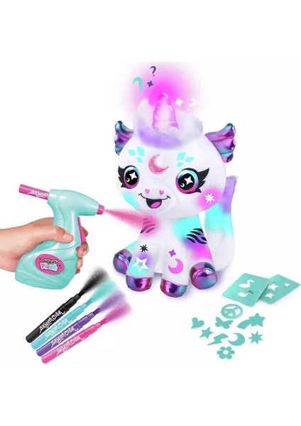 Işıklı Airbrush Peluş Cosmic Unicorn