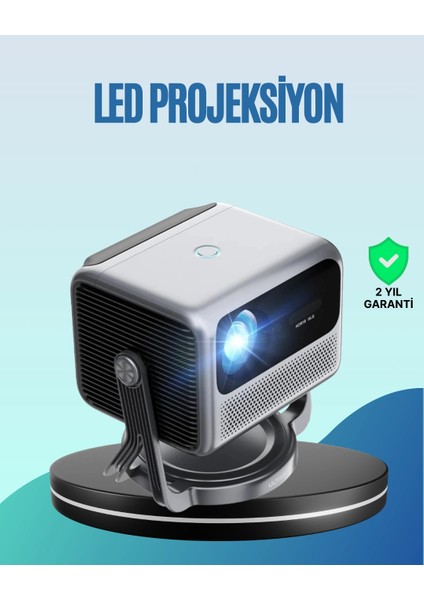 Smart Projector Android Tv Otomatik Odaklı Full Hd