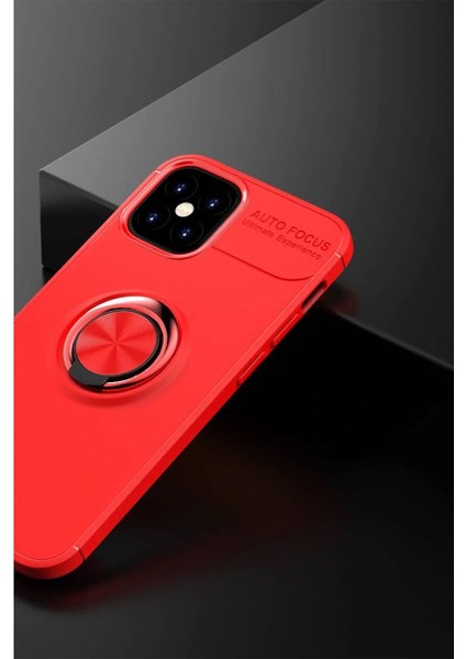 Iphone 12 Mini Kılıf Range Yüzüklü Silikon - Kırmızı fiyatları