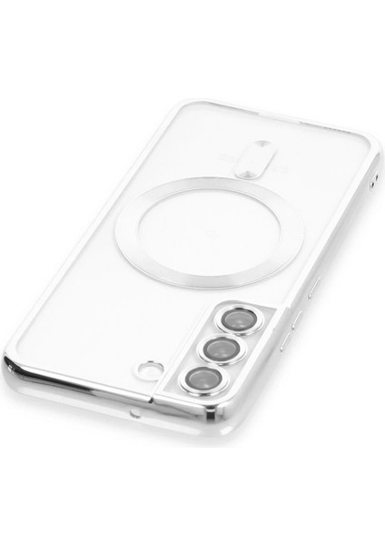 Samsung Galaxy S22 Kılıf Kross Magneticsafe Kapak - Gümüş modelleri