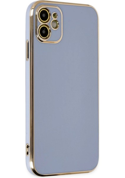 Iphone 12 Kılıf Volet Silikon - Mavi