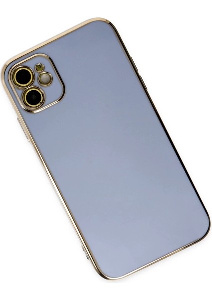 Iphone 12 Kılıf Volet Silikon - Mavi modelleri