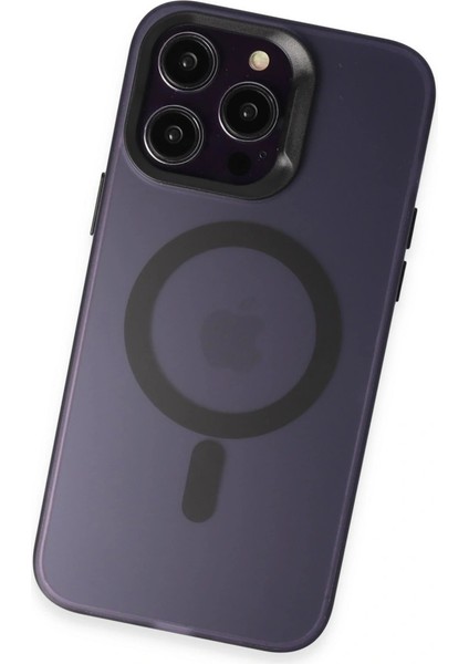 Joko Iphone 14 Pro Kılıf Mateks Magsafe Kapak - Derin Mor modelleri