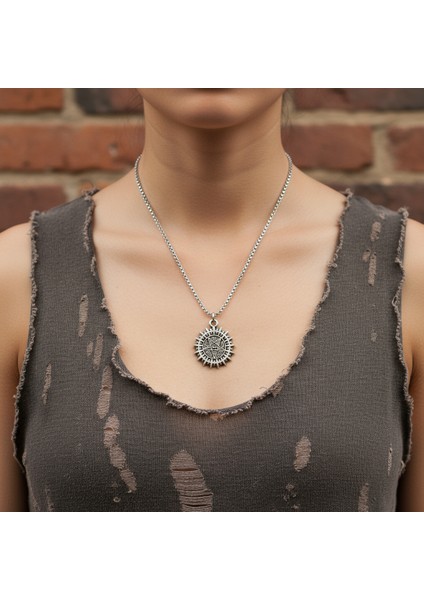 Manga - Black Butler Kuroshitsuji Gümüş Kaplama Örme Zincir Kolye