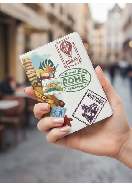 Sevimli Desenli Pasaport Kılıfı ve Valiz Etiketi Seti – Su Geçirmez, Dayanıklı, Seyahat Dostu fırsatları