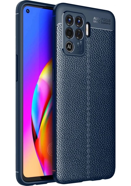 Oppo Reno 5 Lite Kılıf Auto Focus Kapak - Lacivert