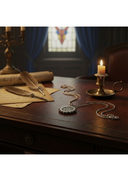 Manga - Black Butler Kuroshitsuji Gümüş Kaplama Örme Zincir Kolye indirimleri