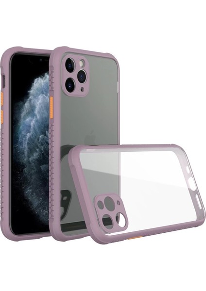 Iphone 11 Pro Kılıf Miami Şeffaf Silikon - Açık Mor