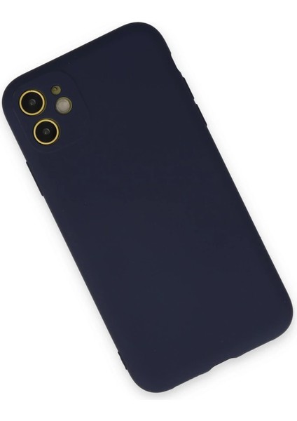 Iphone 11 Kılıf Nano Içi Kadife Silikon - Lacivert fiyatları
