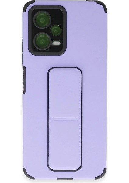 Xiaomi Poco X5 5g Kılıf Mega Standlı Silikon - Lila