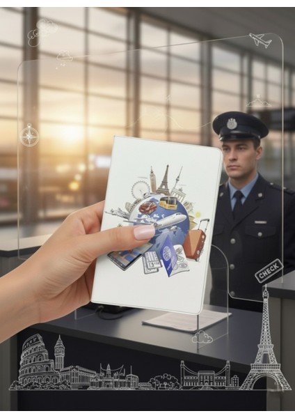 Sevimli Desenli Pasaport Kılıfı ve Valiz Etiketi Seti – Su Geçirmez, Dayanıklı, Seyahat Dostu modelleri