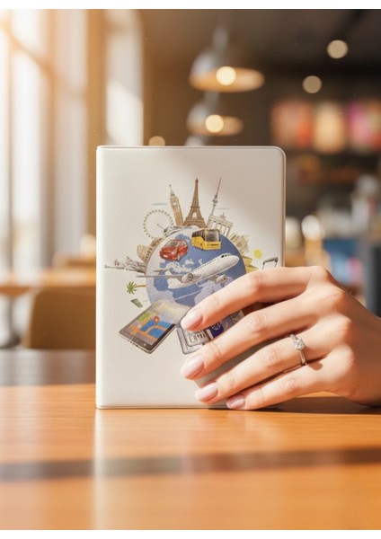 Sevimli Desenli Pasaport Kılıfı ve Valiz Etiketi Seti – Su Geçirmez, Dayanıklı, Seyahat Dostu fırsatları